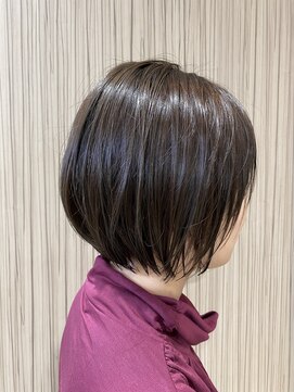 ビス ヘア アンド ビューティー 西新井店(Vis Hair＆Beauty) 10代 20代 シンプル ショート ボブ 前下がり アッシュブラウン