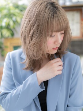 カバーヘア ブリス 戸田公園西口店(COVER HAIR bliss) 抜け感セミウェットウェーブ外人風カラーa戸田公園10代20代30代