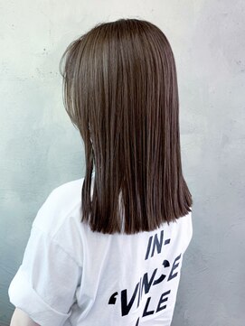 アイティーバイアルバム 藤沢店(IT by ALBUM) ブラウンベージュ_カーキグレージュフェザーバング_ba338481