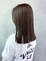 アイティーバイアルバム 藤沢店(IT by ALBUM) ブラウンベージュ_カーキグレージュフェザーバング_ba338481