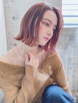 シェルター バイ トウキョウ(Shelter by TOKYO)&nbsp;透明感オレンジブラウン◎大人ヘルシーボブ