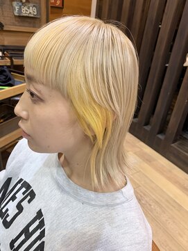 ヘアーデザイン ジュモク(Hair Design Jumoku) フェイスフレーミングイエロー！