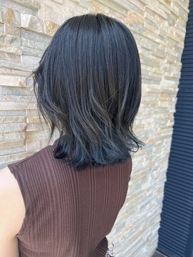 ヘアーメイク ラ パージュ 善通寺店 裾カラー×ミディアムボブ