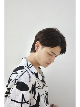 アカ(ACA) センターパートニュアンスパーマメンズマッシュパーマ札幌大通