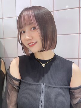 ロンドルーチェ 心斎橋(Lond luce) ダークアッシュ/ミディアムレイヤーカット［髪質改善/縮毛矯正］