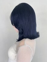 アイティーバイアルバム 下北沢店(IT by ALBUM)&nbsp;ブルーボブ_斜めバンググレージュカラー_ba400052