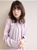 【buZon ブゾン】外ハネロブ前髪パーマ×グレーベージュ
