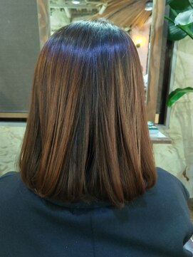 ロッソバイアルター 鎌取(ROSSO by aL-ter) イメチェン/ハッシュカット/似合わせカット/レッドブラウン石橋