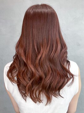 アイティーバイアルバム 北千住店(IT by ALBUM) ピンクブラウン_フルバングハッシュカット_ba477801