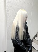 抜きっぱなしホワイトブロンド/福岡天神ハイトーン/ケアブリーチ