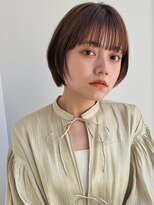 アンガーデン(Une GARDEN) ショートボブ/レイヤーボブ/顔まわりカット/ベージュカラー