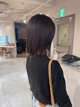 キャンバス バイ ネオリーブ 横浜西口(Canvas by neo.) 切りっぱなし ロブ ベルボブ ダークグレージュ s