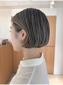 地毛ハイライト×ボブ