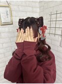 猫耳ヘアアレンジ