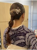 卒業式ヘア着付け