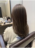 レイヤー×ベージュブラウン