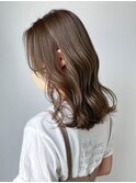 美髪韓国ヘア顔周りレイヤーミディアム_ba400663