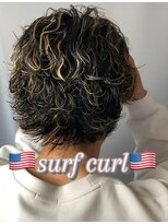 アドール(ADOR)&nbsp;サーフカール×グランジパーマ×ハイライト×名古屋サーフカール