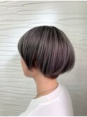 透け感可愛いグレージュカラー