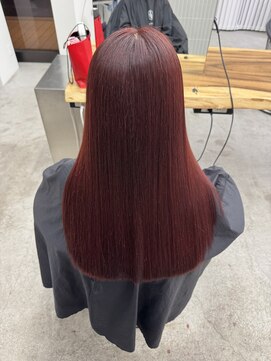 ティエリー 新宿(Tiely) 髪質改善トリートメント/髪質改善/ボルドーカラー/レッドカラー