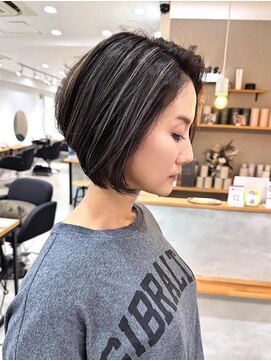 ナウアズ(now as.) 白髪ぼかしコントラストハイライト【向】【now as.明石】