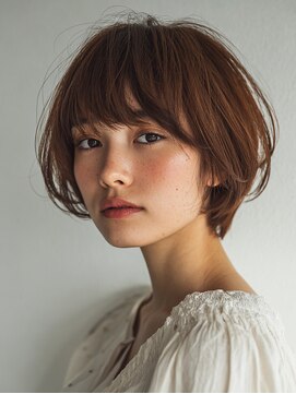 ロディーナコク 大口 新子安(rodina.coc) 着物ヘア/大人ガーリー/ダークアッシュ/似合わせカット/大口子安