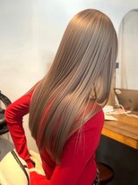 ロティー(loty)&nbsp;ブリーチ ハイトーン ダブルカラー レイヤー ミルクティーカラー