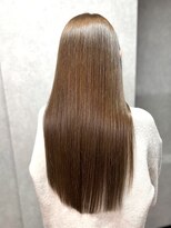 ロックス ヘアー ギャラリー(Rocks hair gallery)&nbsp;ミルクティーグレージュ×髪質改善ストレート