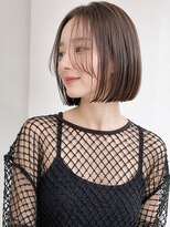 フォト 新宿三丁目(foto) 地毛風縮毛矯正韓国風顔まわりレイヤー小顔ボブ切りっぱなしボブ