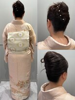 ヘアーメイク ツインズ(Hair Make TWINS)&nbsp;訪問着ヘアセット★上品シルエットの大人まとめ髪