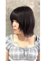 アヤラグランスパ 船橋店(AyaLA GRAN SPA)&nbsp;【福田隆晃】レイヤーボブ/ハッシュカット/ダークパープル
