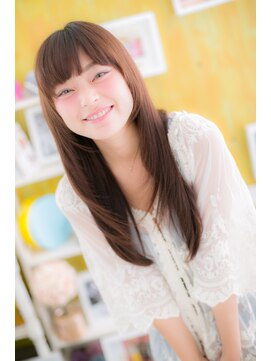 ヘアアンドビューティー ミック(Hair & Beauty miq) パッツンバングの♪重めsweetロングb(miq阿佐ヶ谷)