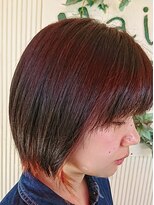 ヘアサロン スリーク(Hair Salon Sleek)&nbsp;ストリートなチラ見せベリーピンキーレッド♪