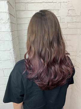 アジールヘア 所沢プロペ通り店(agir hair) グラデーションカラー【所沢、イルミナカラー、ブリーチ】