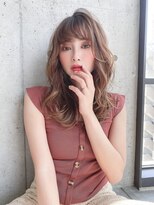 【Zina　池袋】イメチェン毛先パーマ耳かけ×フォギーベージュ