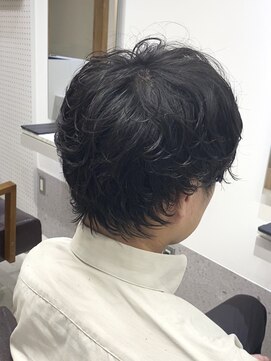 ニコフクオカヘアーメイク(NIKO Fukuoka Hair Make) 「NIKO」えり足パーマのショートマッシュ