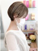 大人ショートセンターパート耳かけショートシースルー恵比寿