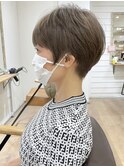 【Owll】マッシュベリーショート　グレージュ透明感