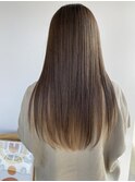 30代40代髪質改善艶感ストレート赤み消しショコラグレージュ