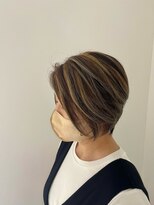 ヴェール レッシュブ 鎌ヶ谷店(Belle Lecheveu)&nbsp;ショートボブ×ハイライト