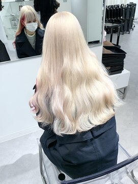 ランテルディ 渋谷(LANTERDIT) 【LANTREDIT】ホワイトベージュ(ブリーチ2回)担当JUN