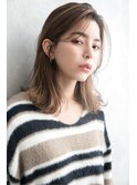ニュアンシーシースルーバングミディー