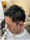 名古屋天白区梅ヶ丘大人メンズショートツーブロック