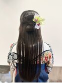 卒業式ヘアセット×袴着付け♪yu