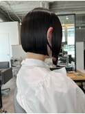 CAF松本/シンプルお洒落なボブ/ダークトーンカラー/大阪/心斎橋