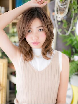 カバーヘア ブリス 上尾西口店(COVER HAIR bliss) ダブルカラーニュアンスパーマウェットヘアh3上尾20代30代40代!