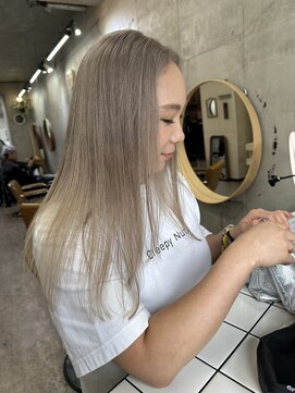 ソルトウォーター(SALT WATER) ハイトーンカラー　ブロンドベージュ　ベージュカラー