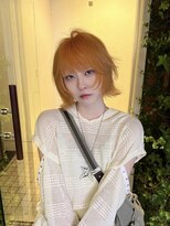 キイ 原宿 表参道(K.e.y)&nbsp;オレンジカラー／アレンジヘア／ショートウルフ
