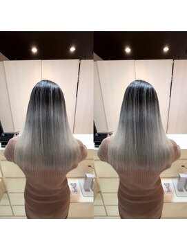 ラヴェ(LAWE.) ホワイトシルバー系ブリーチ