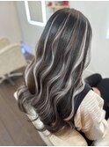 メッシュ　シルバー　シールエクステ10本